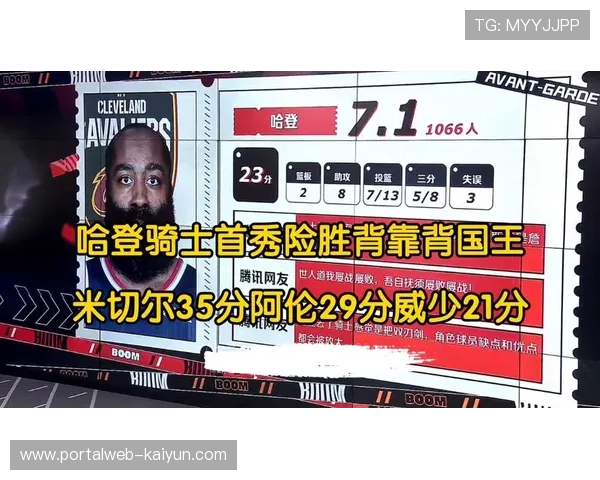 哈登骑士首秀表现全面 与米切尔后场兼容性初现曙光 哈登骑士首秀表现全面 与米切尔后场兼容性初现曙光